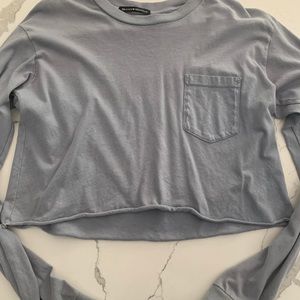 brandy long sleeved crop sweater